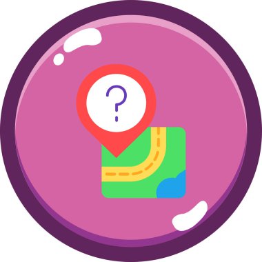 Konum pin vektör simgesi