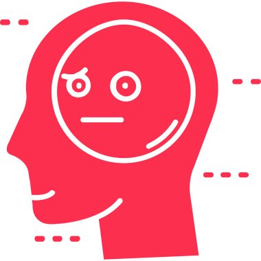 baş simge, vektör illüstrasyonu