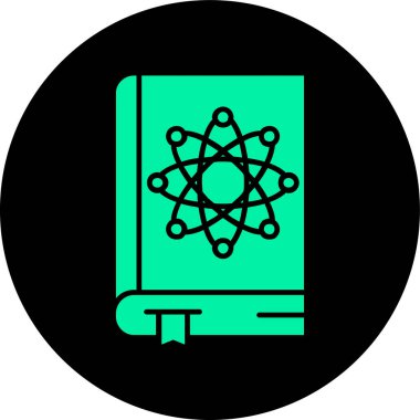 vektör eğitimi ve bilim simgesi