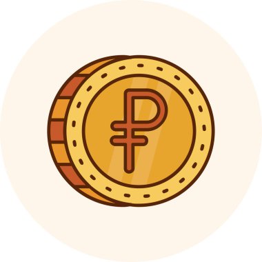 Sikke vektör illüstrasyonu modern simge