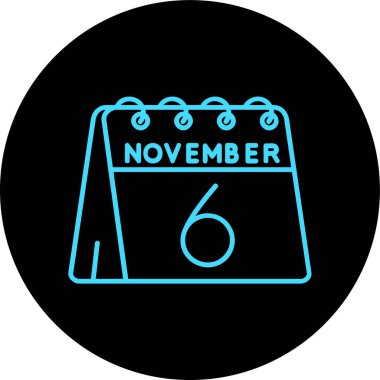 Takvim simgesinin vektör illüstrasyonu