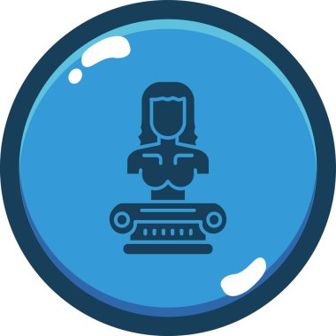 Robot simgesinin vektör illüstrasyonu