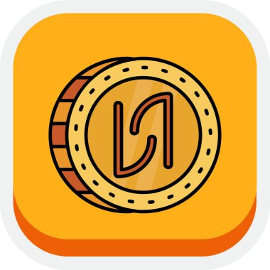 Bozuk Para Simgesi Moda Biçiminde İzole Arkaplan