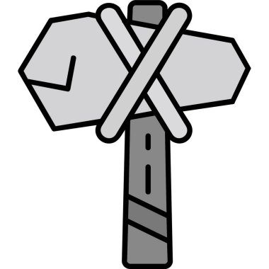 Axe web tasarım simgesi basit vektör çizimi izole edildi