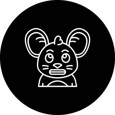 Şirin bir tavşanın vektör çizimi