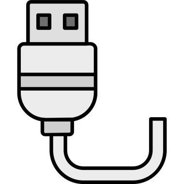 elektrik dolgu ikonu vektör illüstrasyonu