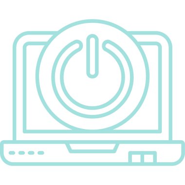 Web siteniz ya da cep telefonunuz için bilgisayar vektör simgesi modern ince çizgi biçimi, bilgisayar ve web tasarım biçimi