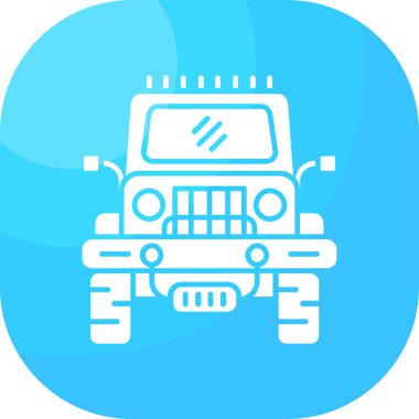 araba simgesi vektör illüstrasyonu