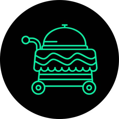 vektör kettle simgesi, vektör illüstrasyonu