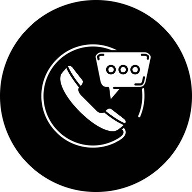 Moda tarzında izole edilmiş telefon simgesi