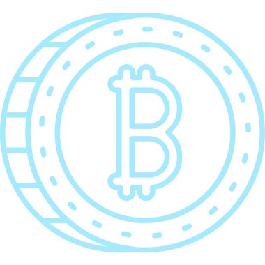 bitcoin. Web simgesi basit illüstrasyon