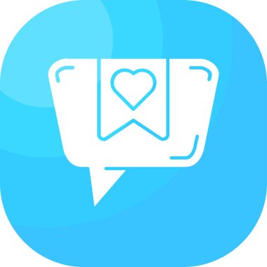 Konuş. Web simgesi basit illüstrasyon