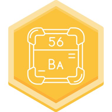 Kimyasal simge, vektör çizimi