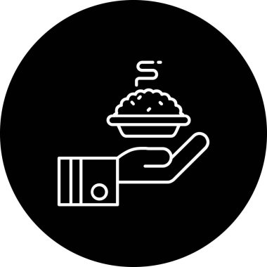 Gıda simgesinin vektör illüstrasyonu