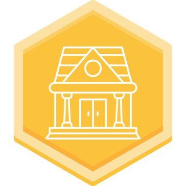 Ev. Web simgesi basit illüstrasyon