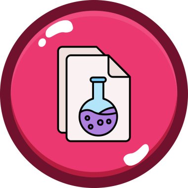 Matara şişesi laboratuvar simgesi - taslak biçimi