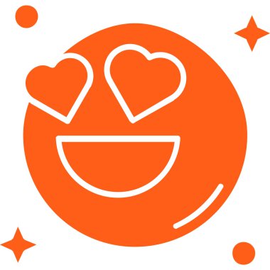 Mutlu Gülümseme Simgesi Vektör İllüstrasyonu