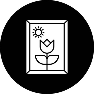 Bitki simgesinin vektör illüstrasyonu