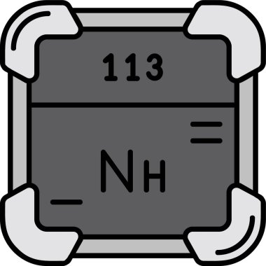 Tek kimyasal simge vektör çizim