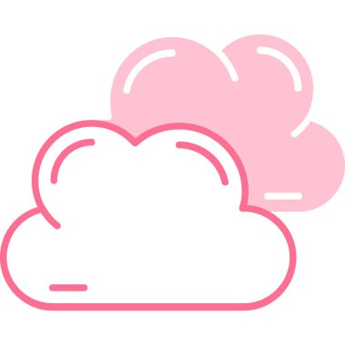 bulut simgesi, vektör illüstrasyonu