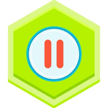 Yeşil ve beyaz düğmenin vektör illüstrasyonu