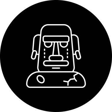 Robot simgesinin vektör illüstrasyonu