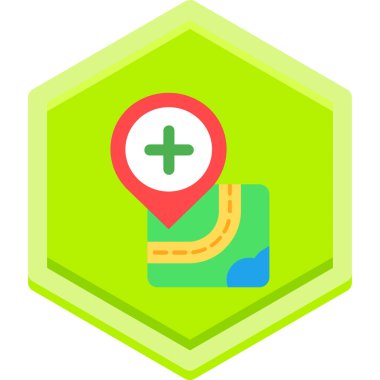 Harita işaretleyici vektör illüstrasyonunu göster