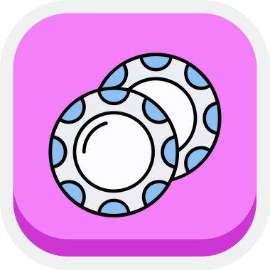 Şeker rengi ikonu. Şeker. vektör illüstrasyonu