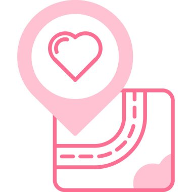 konum haritası pin simgesi - taslak biçimi