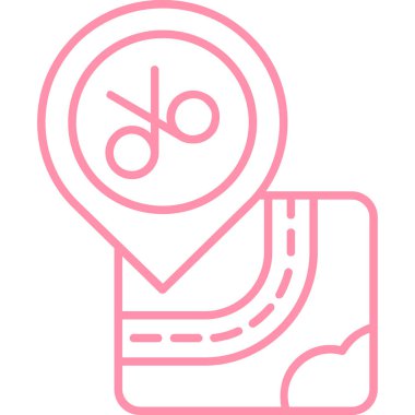 konum simgesi vektör illüstrasyonu