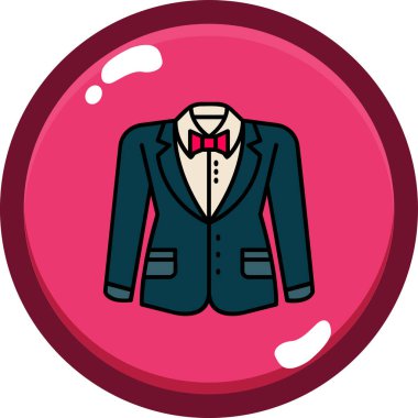 Düğün rozeti simgesi modaya uygun izole edilmiş arkaplan