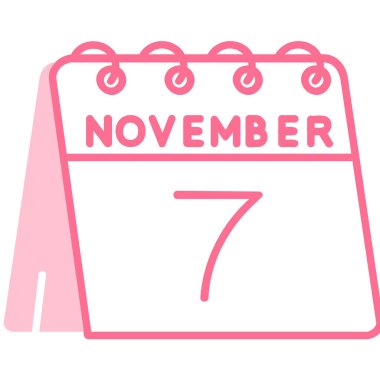 Kasım 20 takvim simgesi tasarım vektörü illüstrasyonu