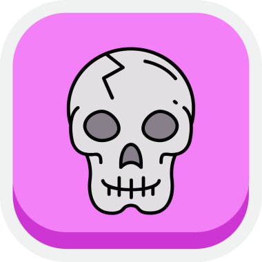 Kurukafa simgesi vektör illüstrasyonu