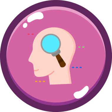 düz biçimli yaratıcı fikir simgesi