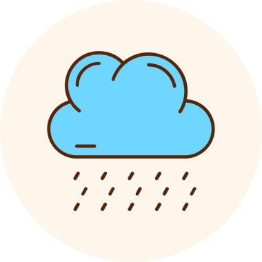 bulut simgesi, vektör illüstrasyonu