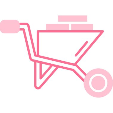 Alışveriş arabası. Web simgesi basit illüstrasyon
