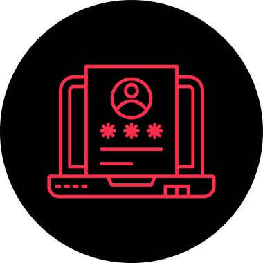 dizüstü bilgisayar simgesi, vektör illüstrasyonu