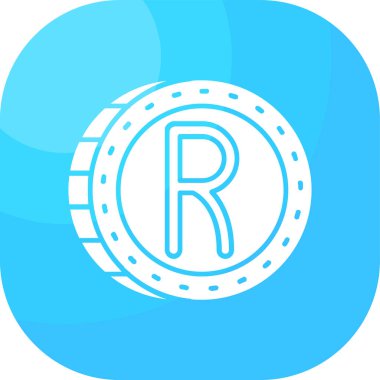 Bir harf simgesinin vektör illüstrasyonu