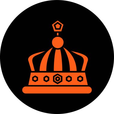 Taç. Web simgesi basit illüstrasyon