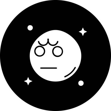 vektör ay simgesi illüstrasyonu