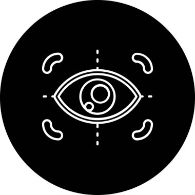 Göz simgesi, vektör illüstrasyonu