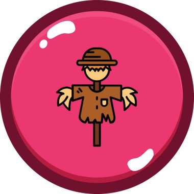 Vektör illüstrasyonu, çizgi film simgesi arkaplanı.