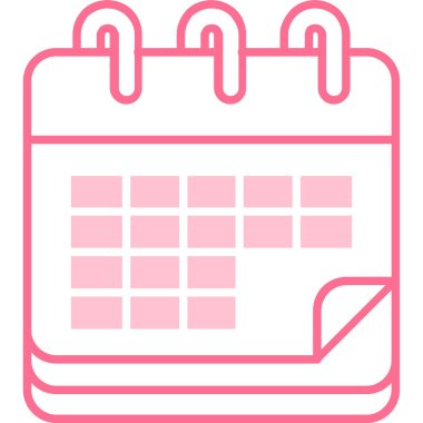 Takvim vektör simgesi modern illüstrasyon