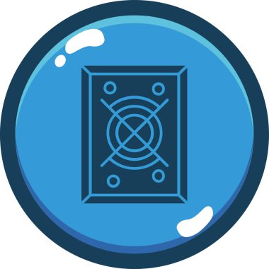 Bir gaz simgesinin vektör illüstrasyonu