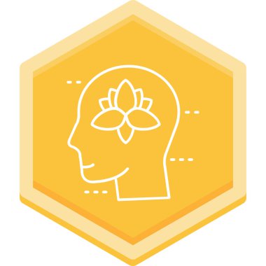 Bir çiçeğin vektör illüstrasyonu