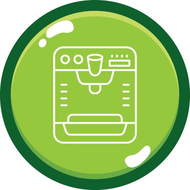 su musluğu simgesi, ana hatlı vektör çizimi