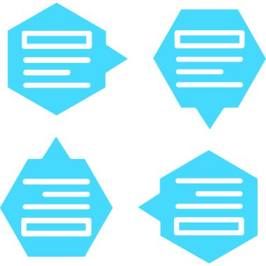 Mavi kurdeleli vektör etiketleri.