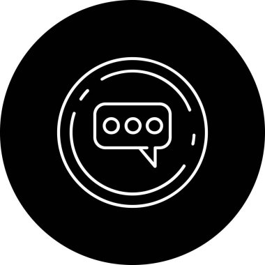 Vektör sohbet simgesi illüstrasyonu