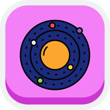 Astronomi simgesinin vektör illüstrasyonu