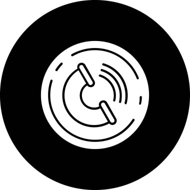 Tek bir simgenin vektör illüstrasyonu